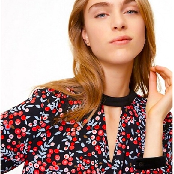 LOFT Black Floral Dress - Picture 3 of 7